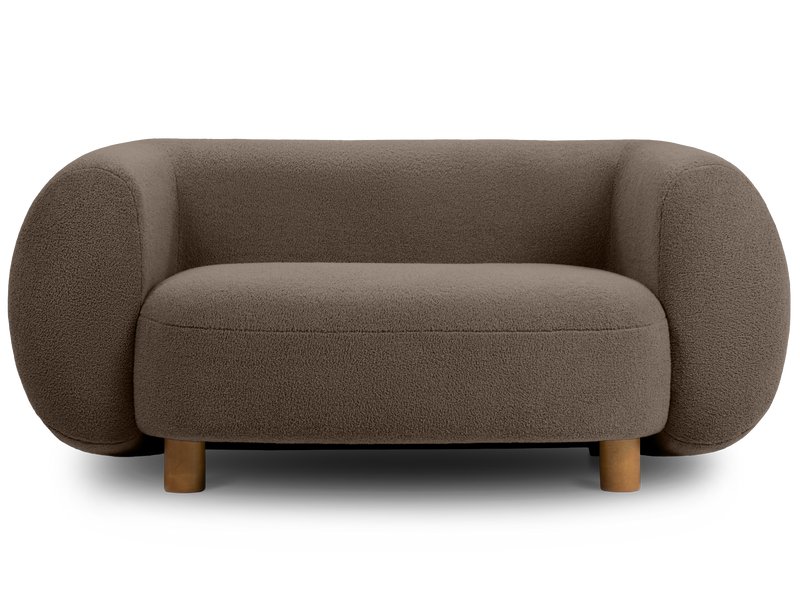 Диван прямой Лонди Мех Коричневый