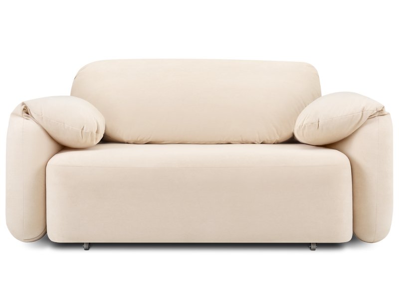 Диван прямой Тут Рядом Обнимаемся 140 Велюр Кремовый
