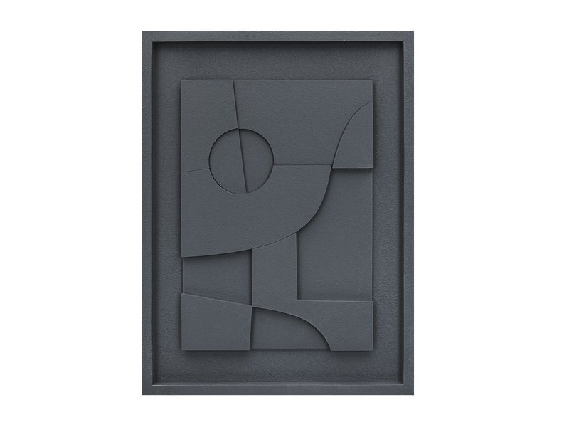 Картина Рельеф Графитовый 45x60