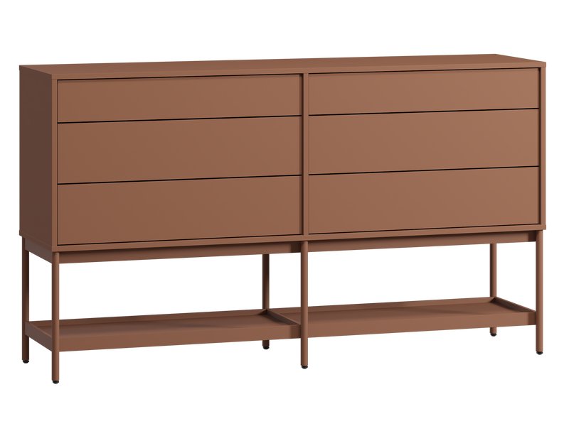 Комод Изи 158x91 Терракотовый