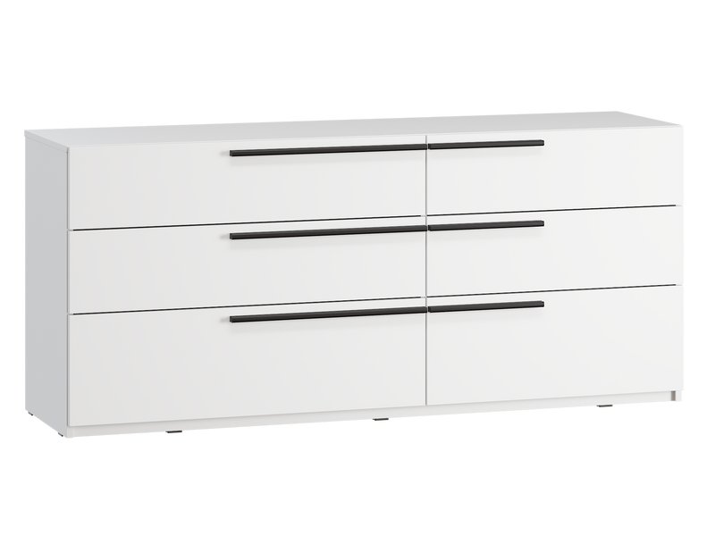 Комод Кимбол 160x70 Белый/Черный