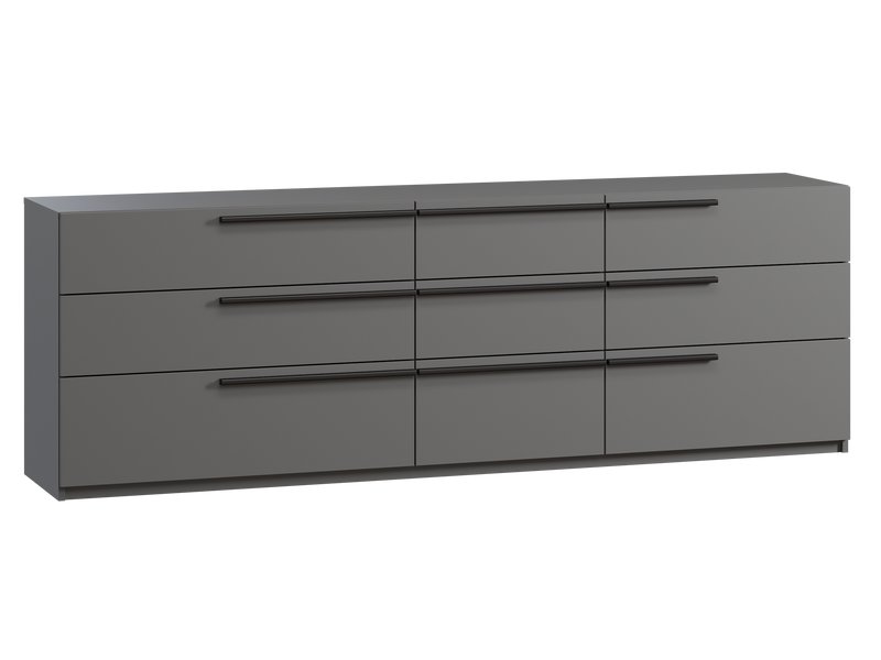 Комод Кимбол 210x70 Графитовый