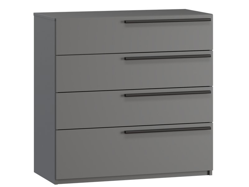 Комод Кимбол 90x90 Графитовый/Черный