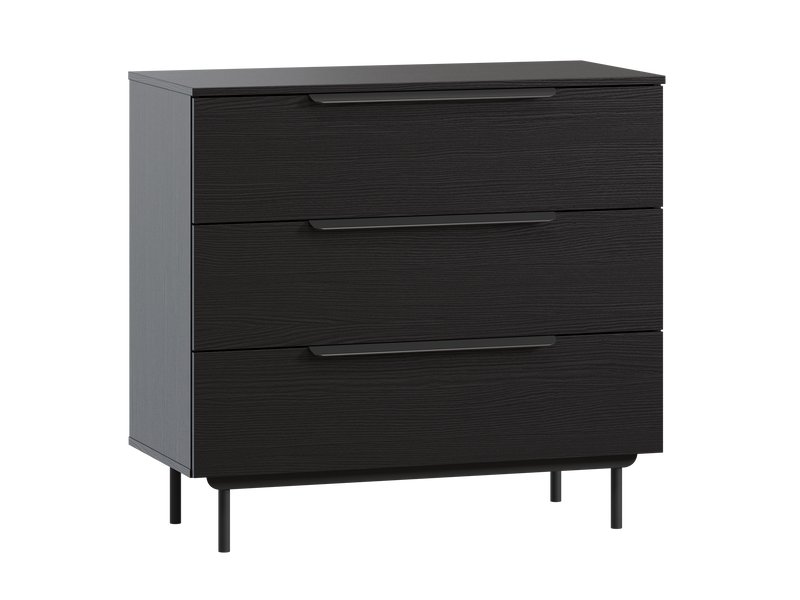 Комод Квелен 96x89 Черный древесный