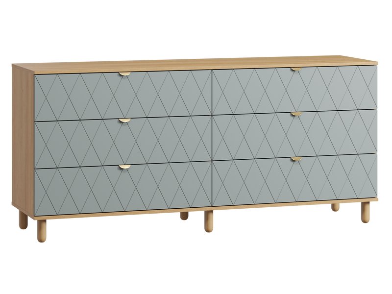 Комод Теджонс 185x85 Ромб Мятный