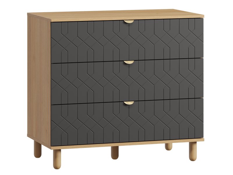 Комод Теджонс 93x85 Деко Графитовый