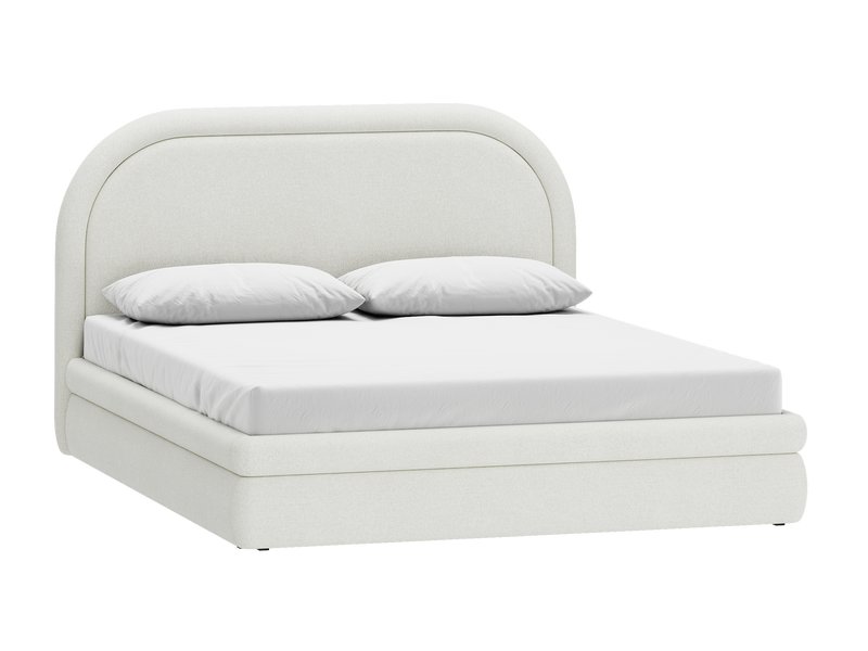 Кровать Ева-П 140 Шенилл Белый