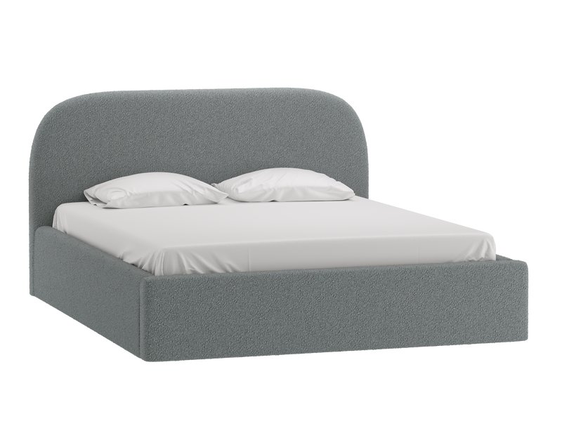 Кровать Кевия 140 Букле Серый