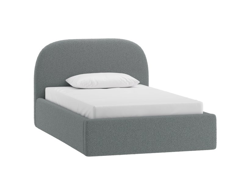 Кровать Кевия 90 Букле Серый