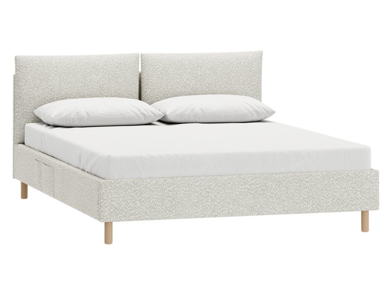 Кровать Коверти 160 Букле Молочно-серый