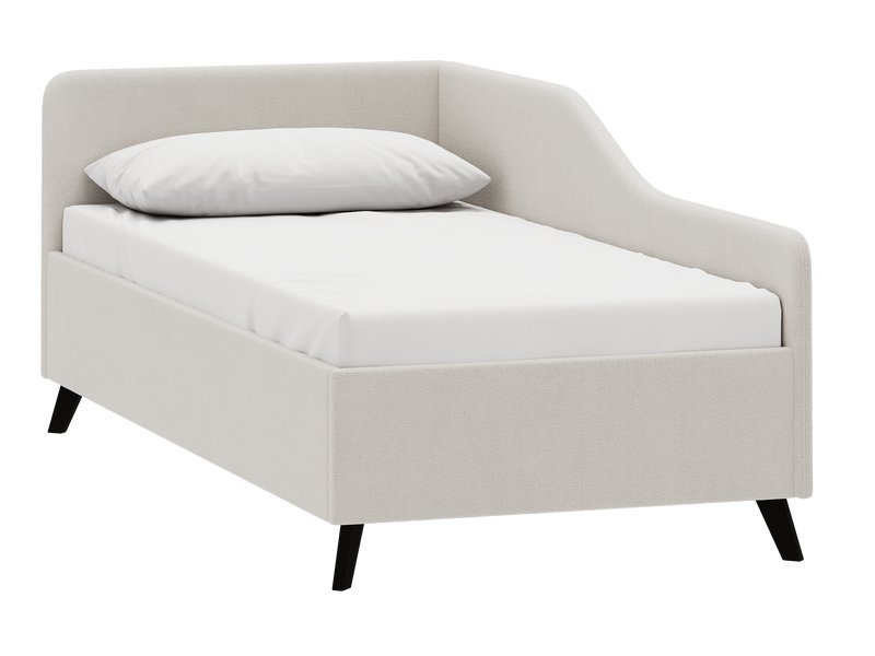 Кровать Лория 120 Букле Молочный