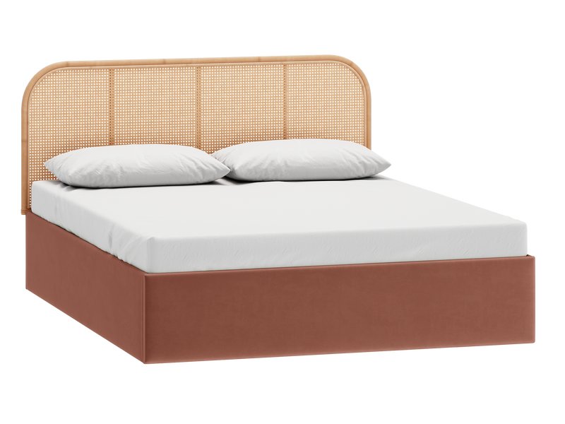 Кровать модульная Кири 180 Велюр Терракотовый