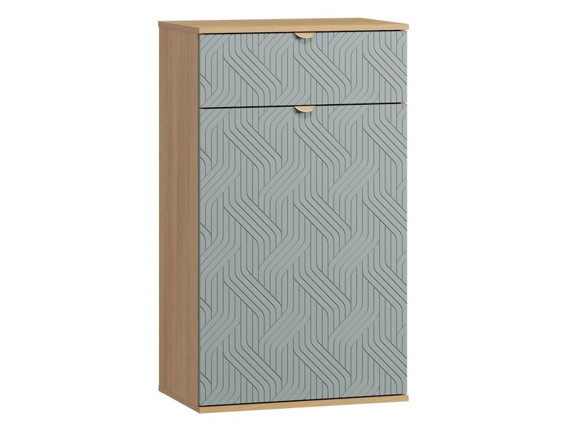Обувница Монблан 63x110 Косы Мятный