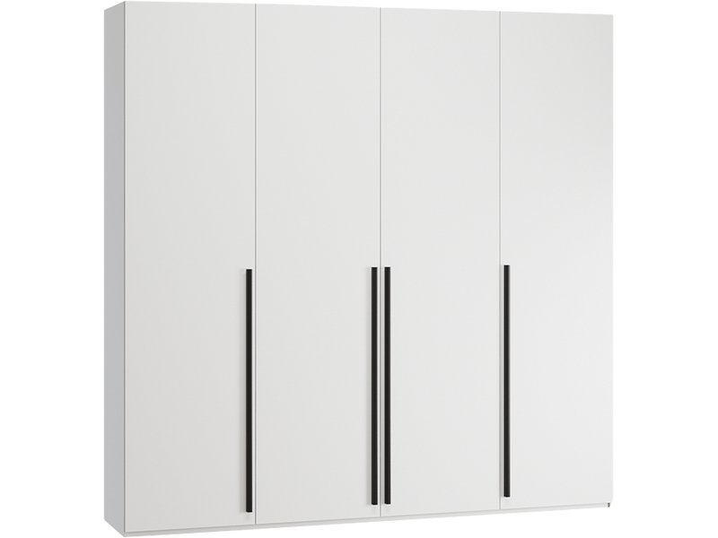 Распашной шкаф Кимбол 4-240x240 Белый/Черный