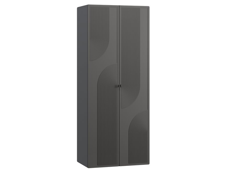 Распашной шкаф Монсон 2-90x222 Графитовый
