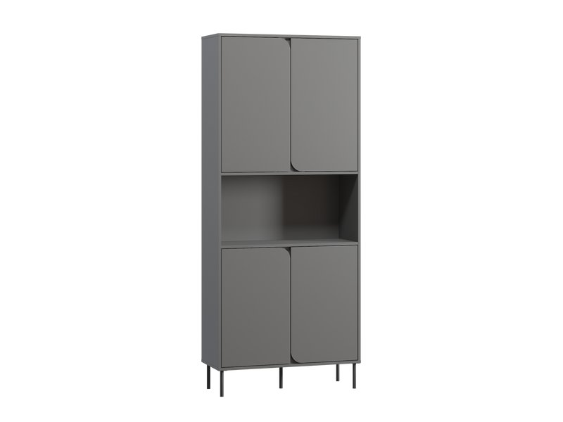 Стеллаж Блест 2-89x210 Графитовый