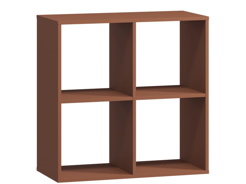 Стеллаж Кейн 4-75x75 Терракотовый