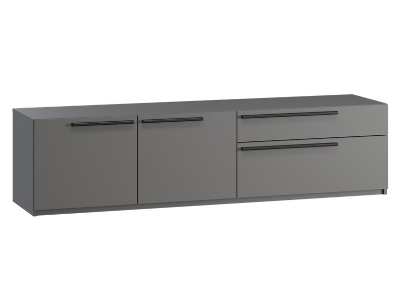 ТВ-тумба Кимбол 180x45 Графитовый/Черный
